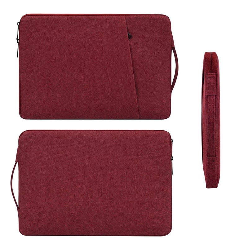 iKammo 14 Inch Laptop Sleeve Case For Hp Acer Chromebook/Stream/Pavilion Plus 14  Lenovo Ideapad/Thinkpad  Asus Vivobook Go  Dell Latitude Computer Bag  Wine Red - Image 2
