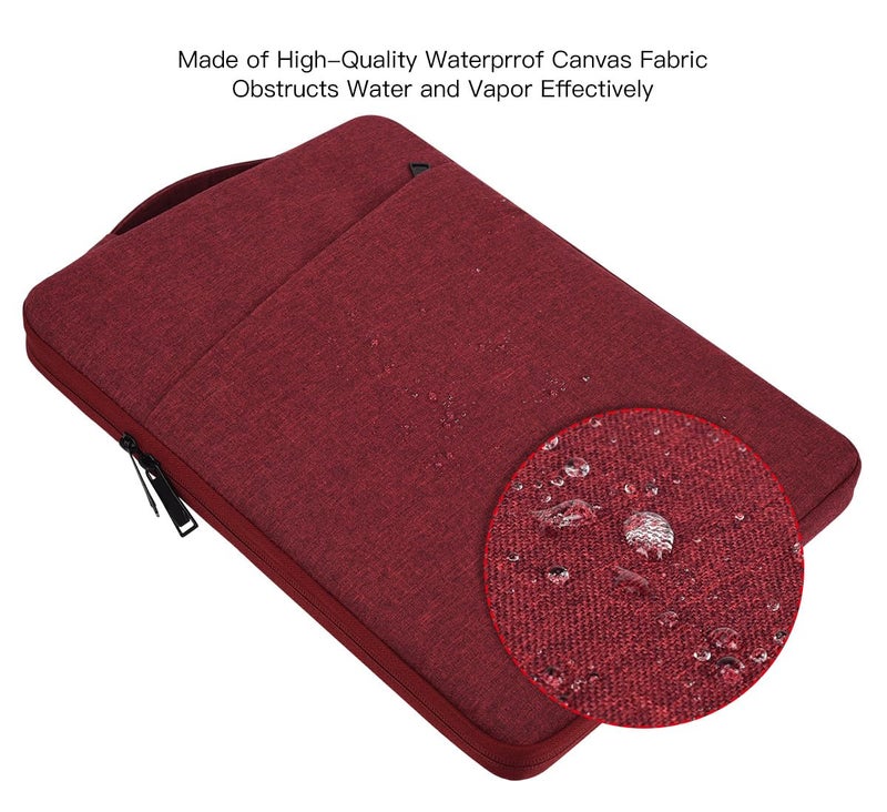 iKammo 14 Inch Laptop Sleeve Case For Hp Acer Chromebook/Stream/Pavilion Plus 14  Lenovo Ideapad/Thinkpad  Asus Vivobook Go  Dell Latitude Computer Bag  Wine Red - Image 5