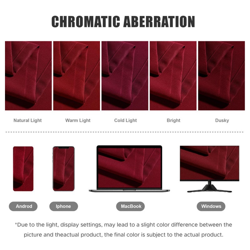 BONZER Waterproof Indoor/Outdoor Curtains for Patio Thick Privacy Grommet Curtains for Bedroom, Living Room, Porch, Pergola, Cabana, 1 Panel, 54W x 84L inch, Red - Image 5