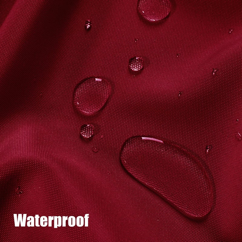 BONZER Waterproof Indoor/Outdoor Curtains for Patio Thick Privacy Grommet Curtains for Bedroom, Living Room, Porch, Pergola, Cabana, 1 Panel, 54W x 84L inch, Red - Image 3