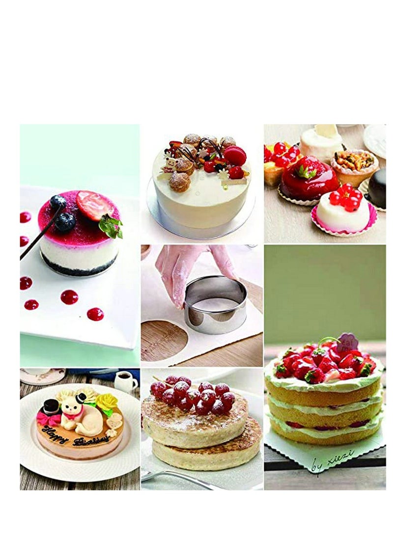 Captaintech 12 Pieces Round Biscuit Cookie Cutter Set - Stainless Steel Circle Pastry Cutter Molds Assorted Size - Including One Tin Box for Storage - Image 5