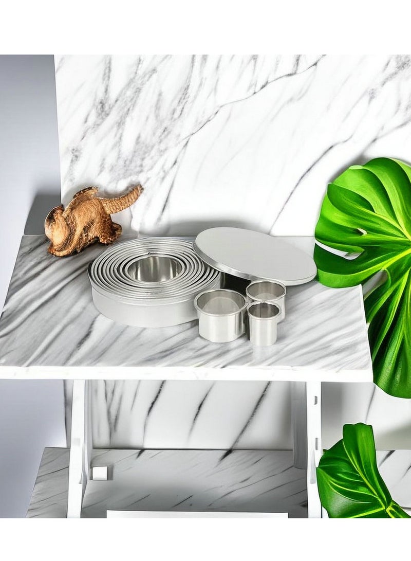 Captaintech 12 Pieces Round Biscuit Cookie Cutter Set - Stainless Steel Circle Pastry Cutter Molds Assorted Size - Including One Tin Box for Storage - Image 2