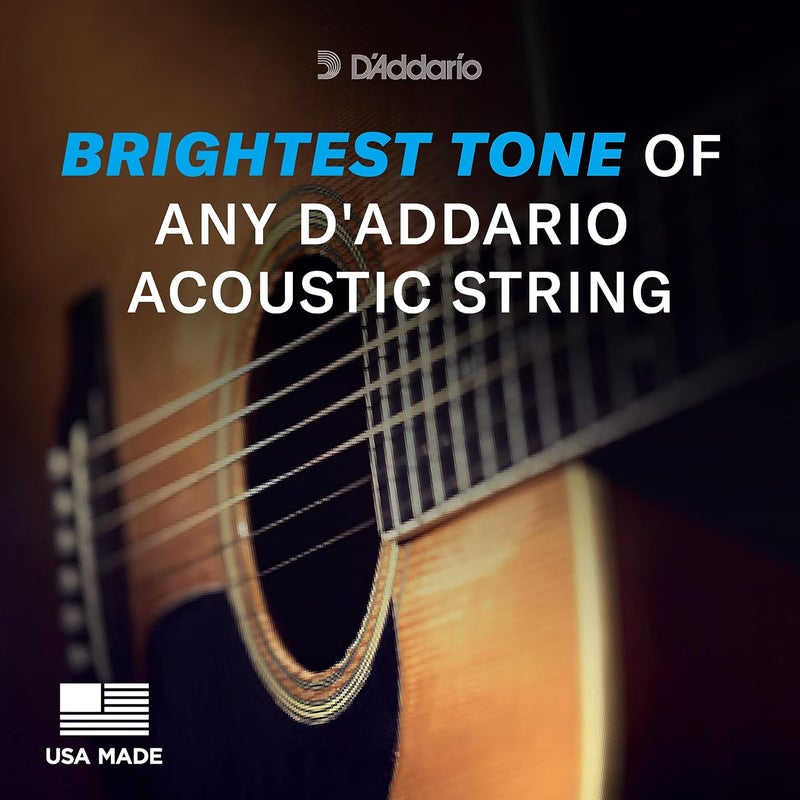 D'Addario أوتار جيتار أكوستيك برونز 80/20 من د'أداريوا لجيتار 12 وتر - Image 2