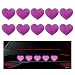 SHMZK 10PCS Vinyl Decal for Cars High Intensity Reflective Sticker Night Safety Sign Bumper Decals Waterproof Grid Vinyl Stickers Scratch Cover for Auto Window Laptop Heart Purple - Image 2