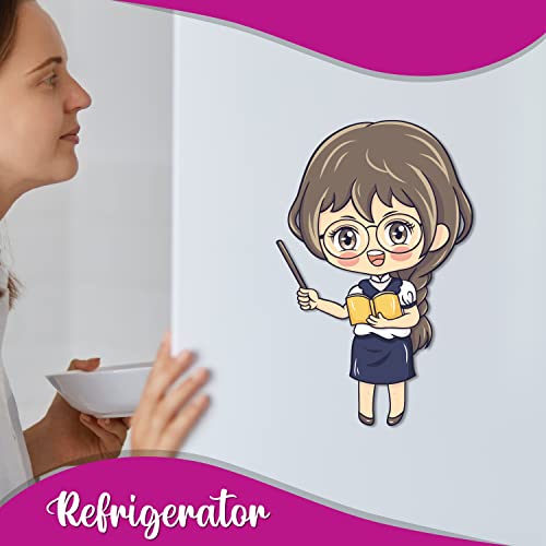 Bhai Please Teacher Wooden Fridge Magnet (Pack of 1) | Teachers Day Gift | 3 inches| Womens Day Gift, Gift for Wife, Mother, Daughter, Sister, Colleagues - Image 4