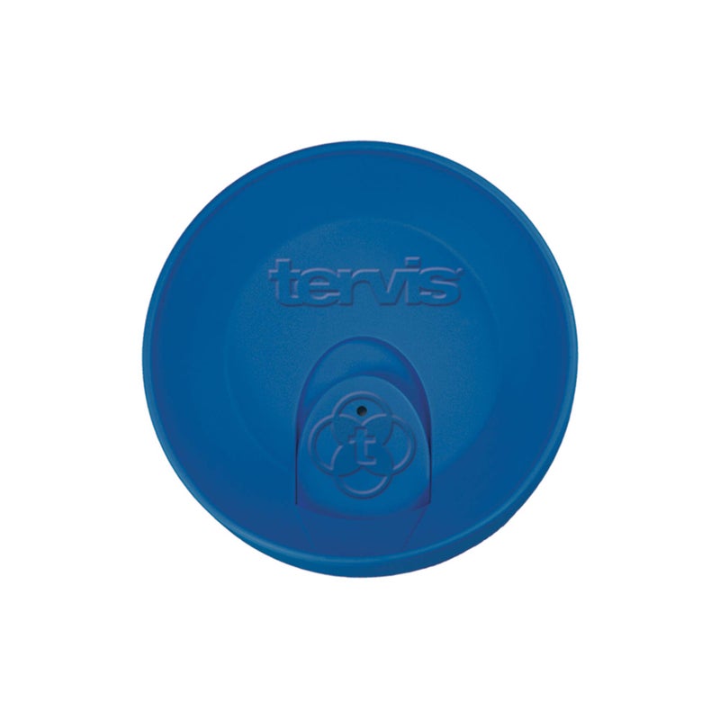 Tervis Travel Lid Made in USA Double Walled Insulated Tumbler Travel Cup Keeps Drinks Cold Hot Fits 16oz Tumblers Blue
