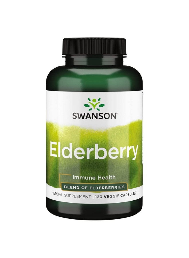 SWANSON Elderberry 575 Milligrams 120 Veg Capsules - Image 1