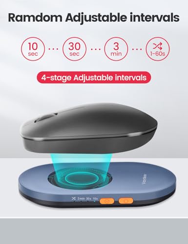 Vaydeer Ultra Slim Mouse Mover, Air 3 Mouse Jiggler with Adjustable Interval Timer, Undetectable & Noiseless, Simulates Realistic Mouse Movement, Driver-Free for Keeping The PC Active and Secure - Image 3