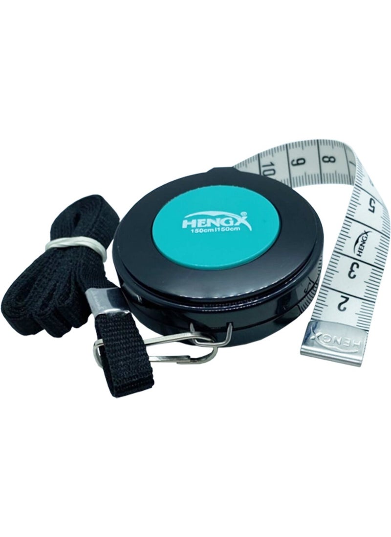 Hengx 150 cm Strap Cord - Double Sided Automatic Tape Measure 