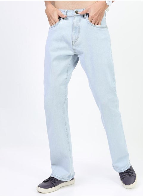 Mid Rise Light Wash Jeans by Styli