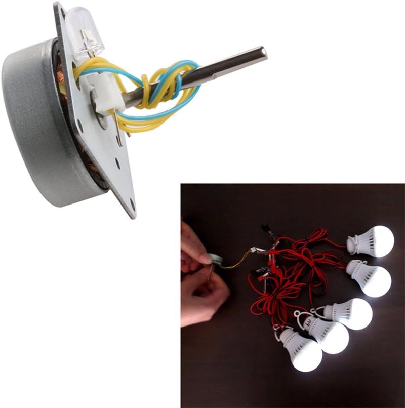 Mini 3-Phase Alternator Generator, 3V-24V 12V Wind Hand Generator - Image 2
