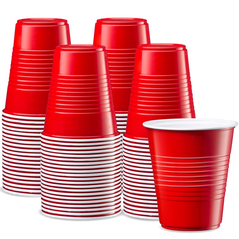 Comfy Package [12 oz. - 40 Count Disposable Plastic Red Cups  Party Drinking Cups for Events and Everyday Use - Image 1