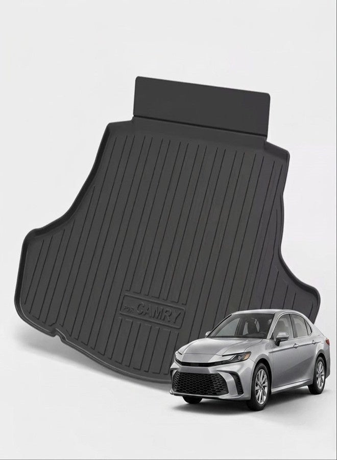 Cargo Liner Trunk Mat for Toyota Camry 2024+, Trunk Mat for New Camry 2024+ Models, Black, Custom Fit All-Weather Tray - Image 1
