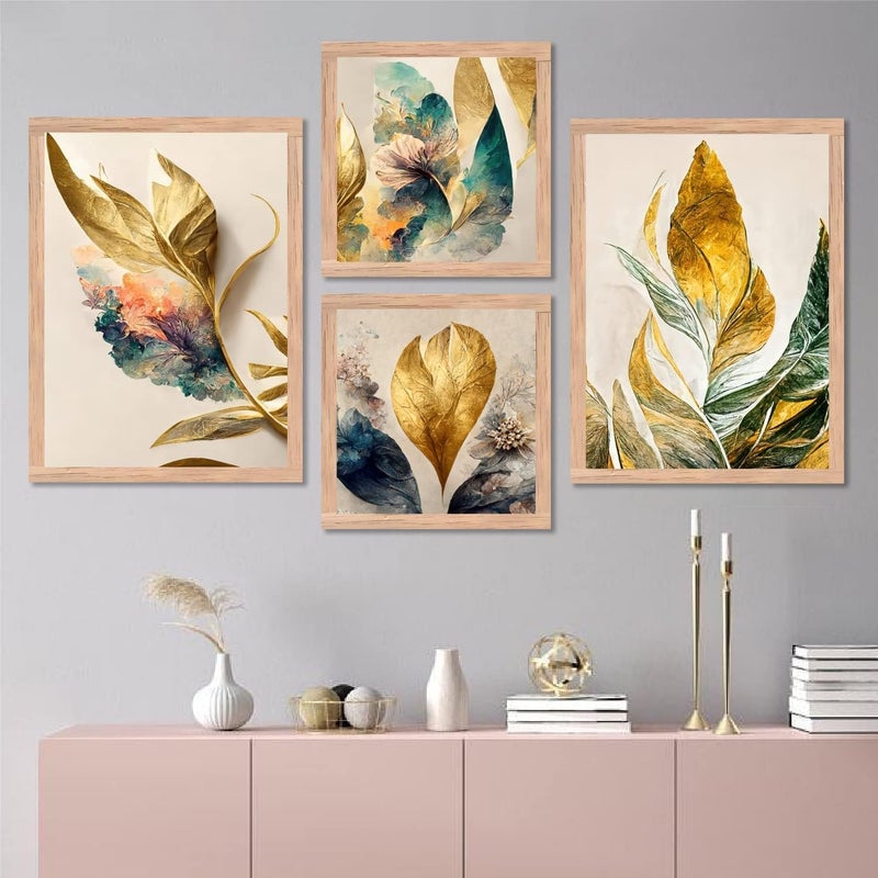 ARTELLY Paintings For Wall Decoration Wall Painting For Living Room Bedroom Set of 4