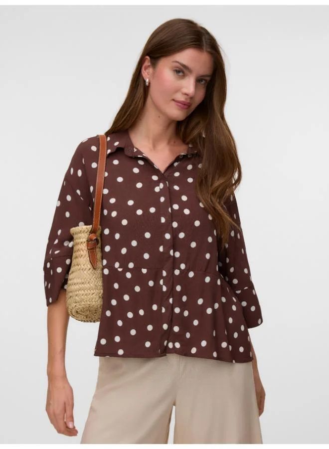 VERO MODA Printed Long Sleeve Shirt