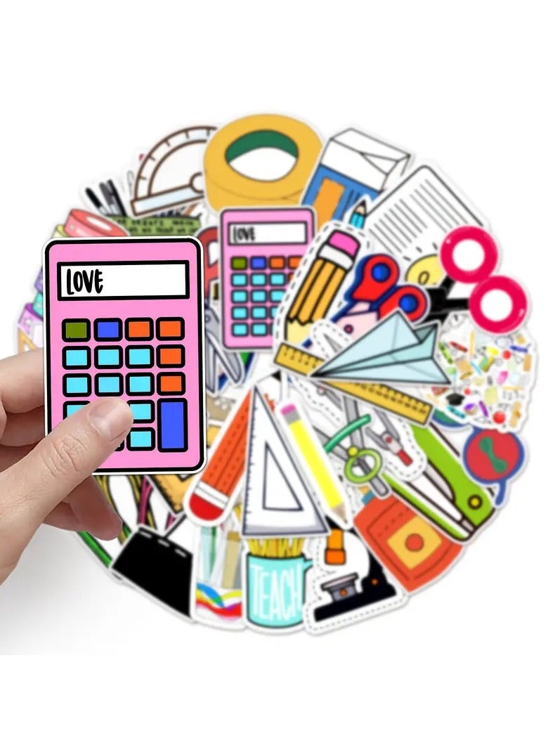 جلوسكي 50pcs ins نمط القرطاسية مجموعة: تخصيص الأمتعة الخاصة بك ، سكوتر ، والسيارة مع ملصقات الكتابة على الجدران ديي! - Image 4
