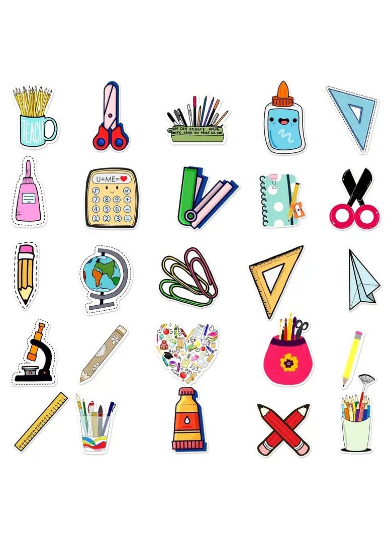 جلوسكي 50pcs ins نمط القرطاسية مجموعة: تخصيص الأمتعة الخاصة بك ، سكوتر ، والسيارة مع ملصقات الكتابة على الجدران ديي! - Image 5