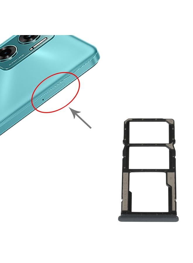 إيروريكس صينية بطاقة SIM + صينية بطاقة SIM + صينية بطاقة Micro SD لهاتف Xiaomi Redmi 10 5G (أسود) - Image 4