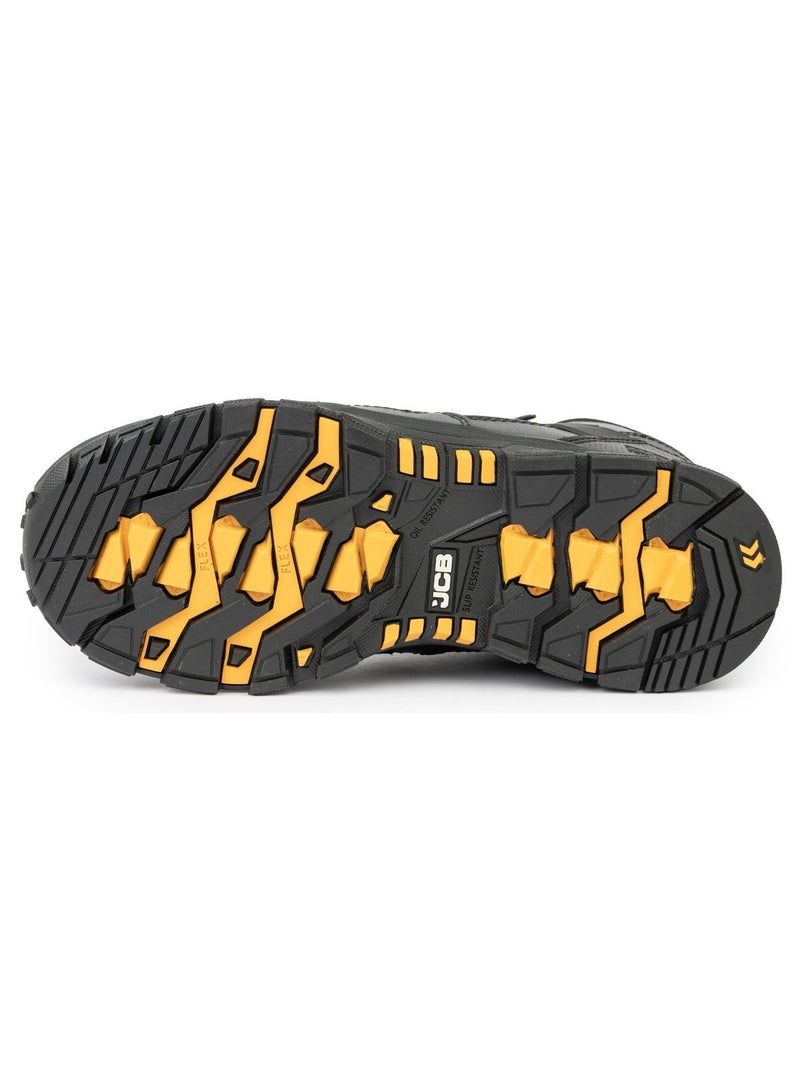 JCB Sporty 6" Safety Shoes for Men JCB-007A | Alloy Toe – Waterproof, Oil, Heat & Slip Resistant – EH, ASTM F2413-18 Certified, Black - Image 4