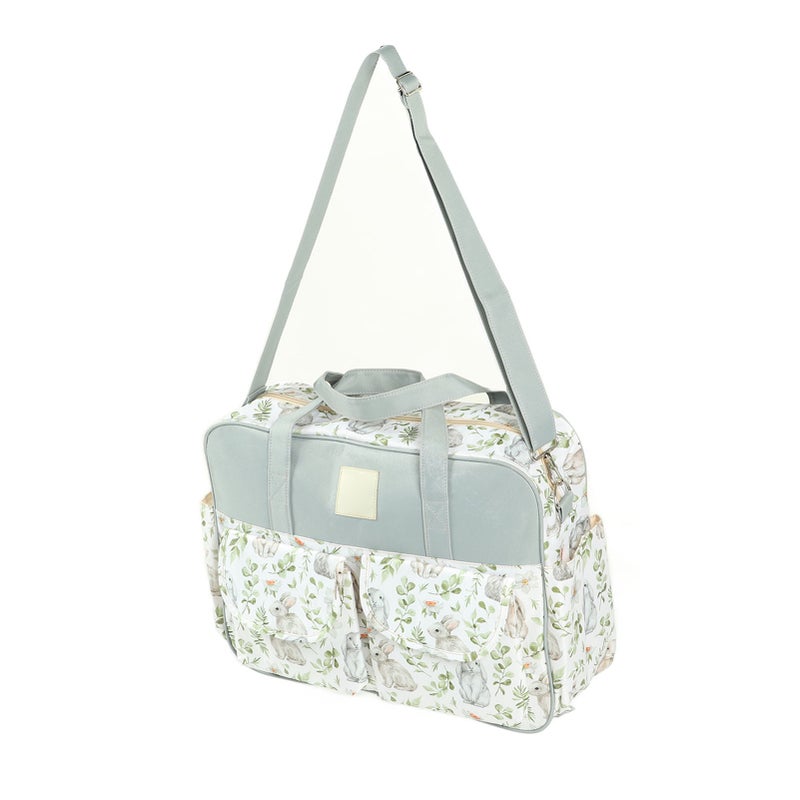 Messenger Bag Waterproof Portable Large Capacity Shoulder Mommy Messenger Bag for Pregnant Woman Bunny - Image 3