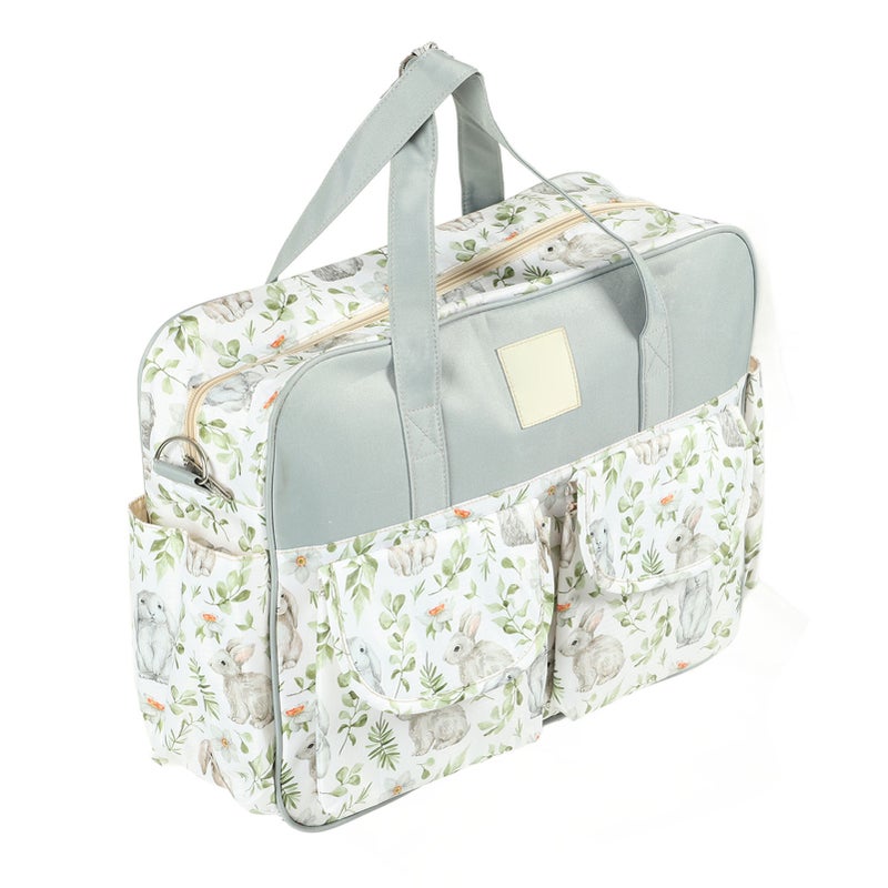 Messenger Bag Waterproof Portable Large Capacity Shoulder Mommy Messenger Bag for Pregnant Woman Bunny - Image 5