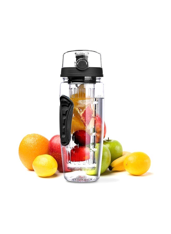NIBEMINENT Fruit Infuser Juice Shaker Bottle Clear 1Liters  - Image 1