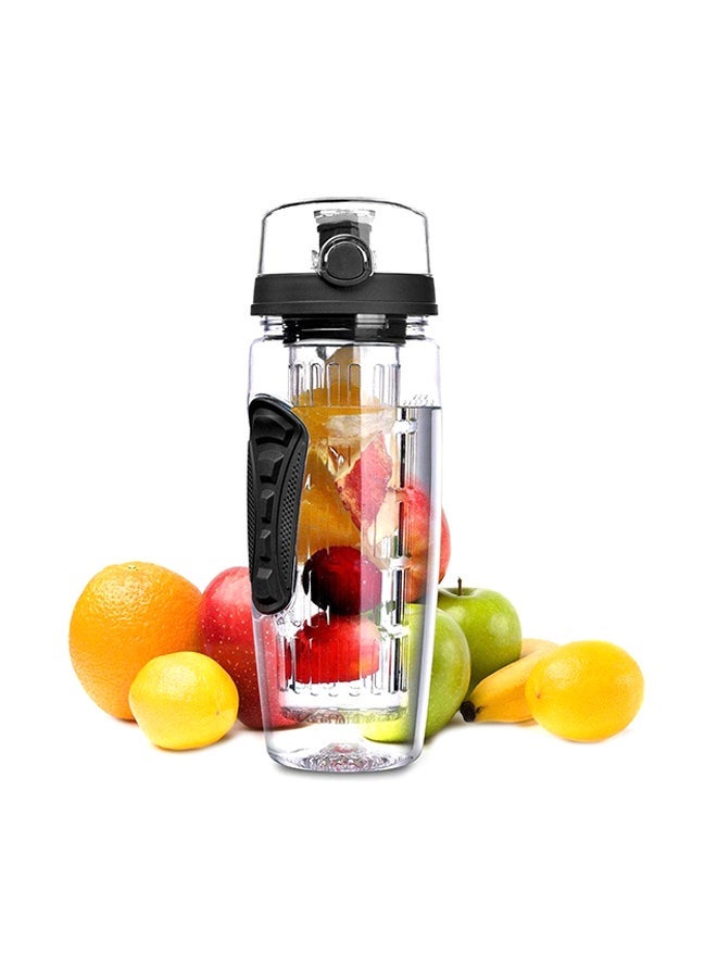 NIBEMINENT Fruit Infuser Juice Shaker Bottle Clear 1Liters  - Image 2