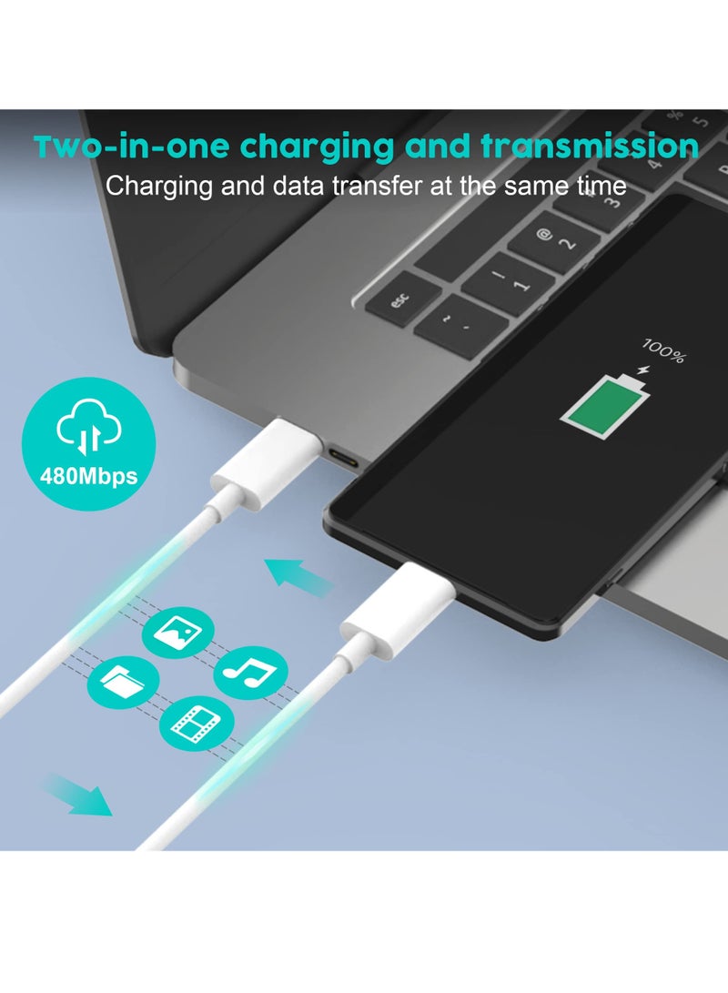 BORTONY Type C Cable 1M, USB C Braided 100W Power Delivery PD Fast charge Cable USB C to USB C for iPhone 15 Pro/15 Pro Max/15/15 Plus, iPad mini 6, MacBook Pro/Air, iPad Pro, Samsung S23+, Huawei P60, etc bl - Image 5