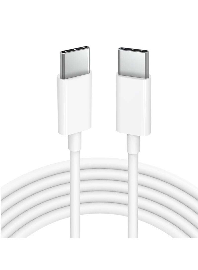 BORTONY Type C Cable 1M, USB C Braided 100W Power Delivery PD Fast charge Cable USB C to USB C for iPhone 15 Pro/15 Pro Max/15/15 Plus, iPad mini 6, MacBook Pro/Air, iPad Pro, Samsung S23+, Huawei P60, etc bl - Image 1