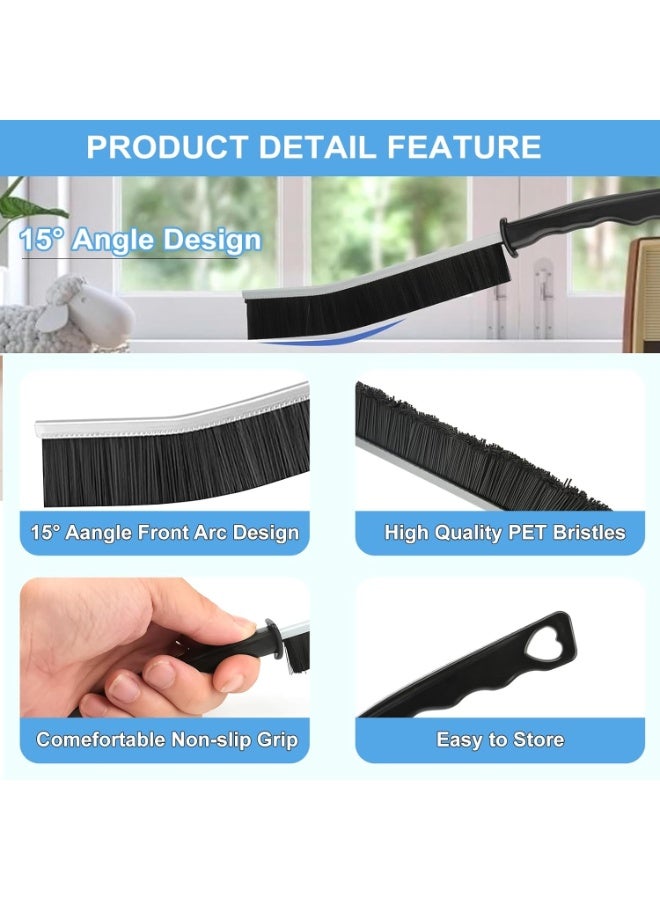 مجموعة فرشاة تنظيف الشقوق من 11 قطعة، أدوات تنظيف بشعيرات صلبة للمطبخ والحمام والزوايا والجص والحوض والكوب وإبريق الشاي والزجاجة والخلاط - Image 3