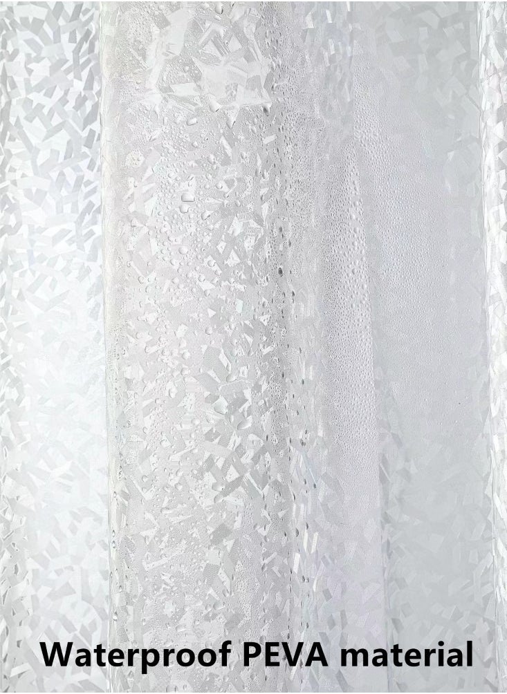 Kutis - ستارة دش شفافة مقاومة للماء من قطعة واحدة مصنوعة من مادة PEVA مقاس 200×180 سم - Image 1