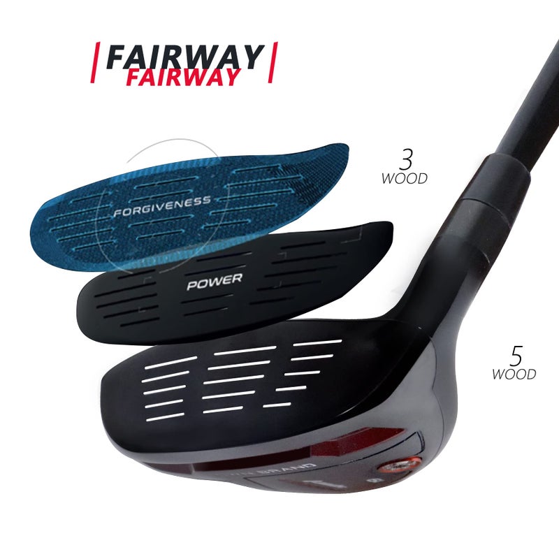 POSSOT Golf Fairway Wood, 3/5 Wood with Graphite Shafts for Man's, Golf Club with Premium Regular and Stiff Flex Shaft, Right Handed, 3 Wood Regular - Image 5