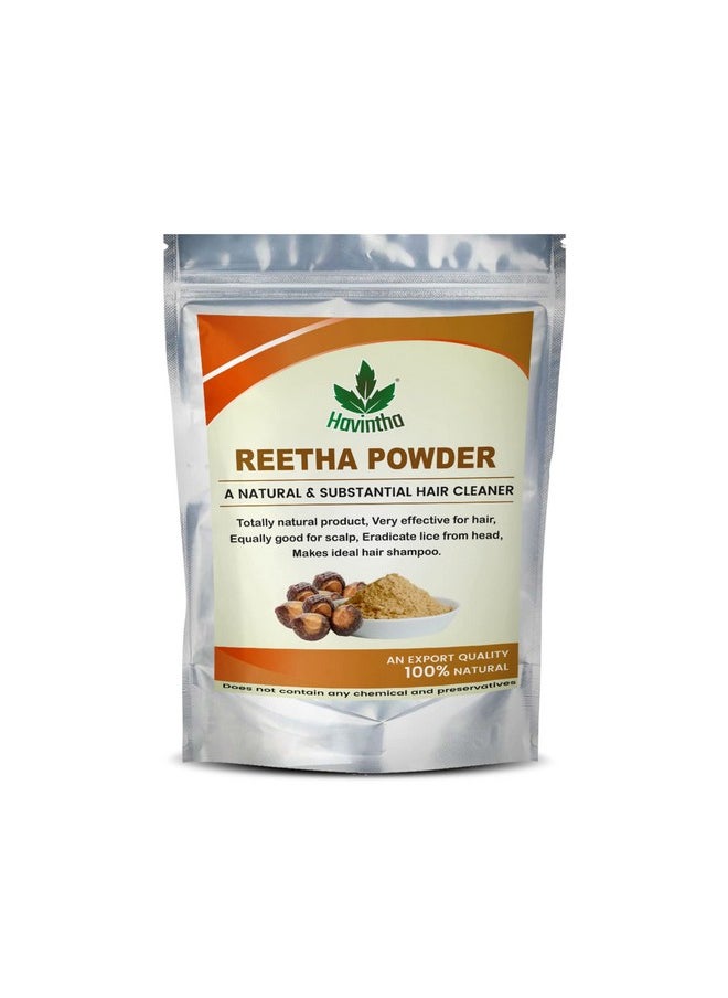 Havintha - Natural Reetha Powder/ Aritha Soap Nut Powder For Hair Wash (227 G) - Image 1