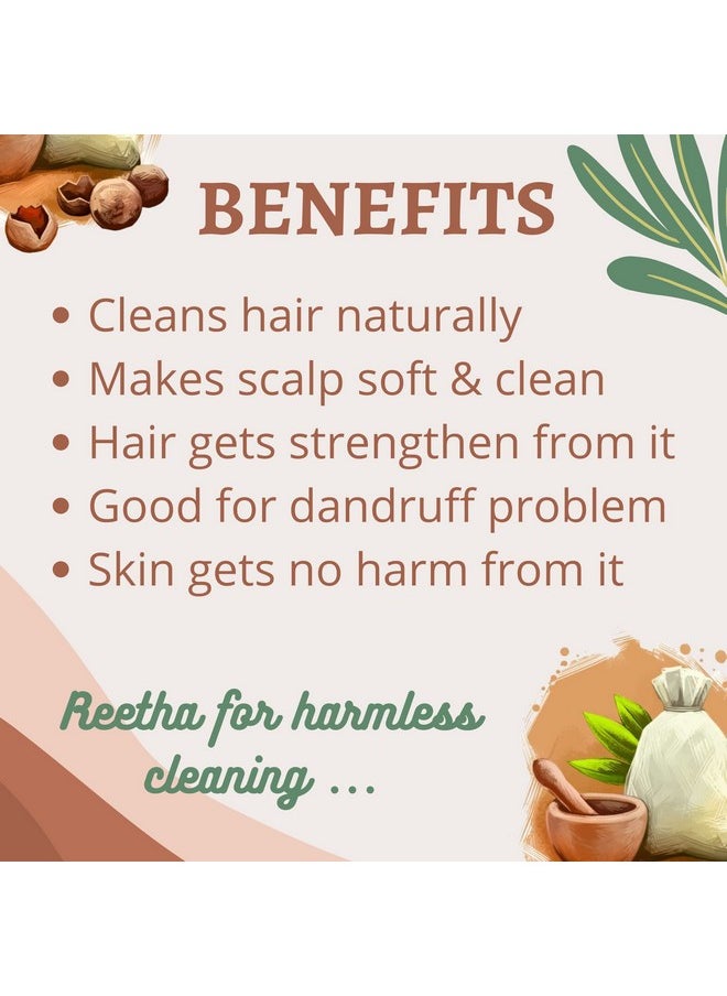 Havintha - Natural Reetha Powder/ Aritha Soap Nut Powder For Hair Wash (227 G) - Image 1