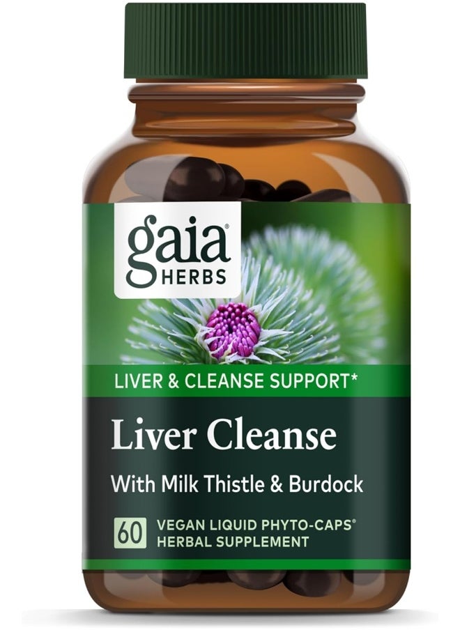 Gaia Herbs - Liver Health Support Herbal Supplement With Milk Thistle 60 Vegan Liquid Phyto-Caps 30 Servings - Image 1