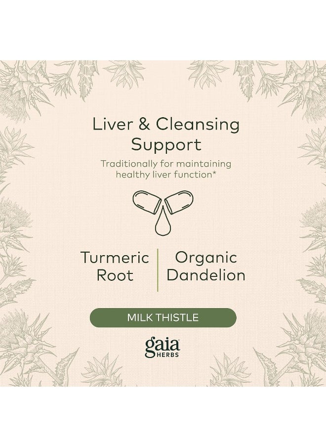 Gaia Herbs - Liver Health Support Herbal Supplement With Milk Thistle 60 Vegan Liquid Phyto-Caps 30 Servings - Image 1
