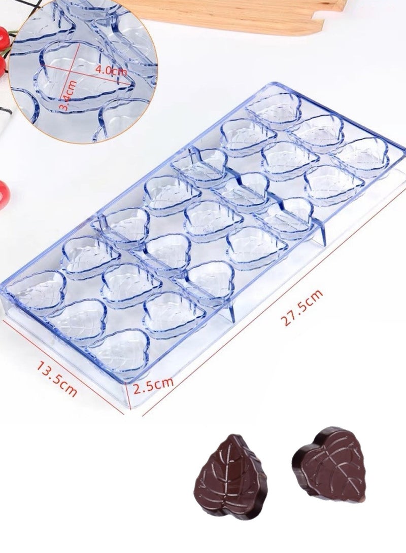 Acrylic Chocolate Mold In The Shape Of A Leaf 27.5 X 13.5 Cm - Image 5