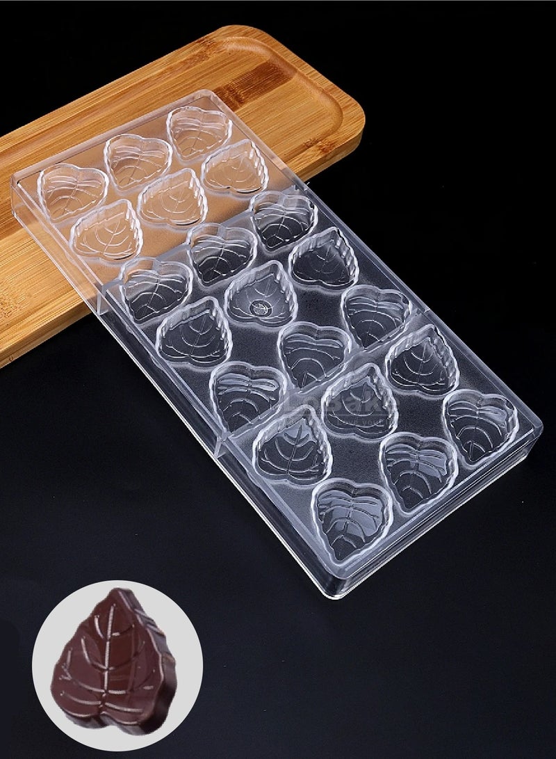 Acrylic Chocolate Mold In The Shape Of A Leaf 27.5 X 13.5 Cm - Image 2