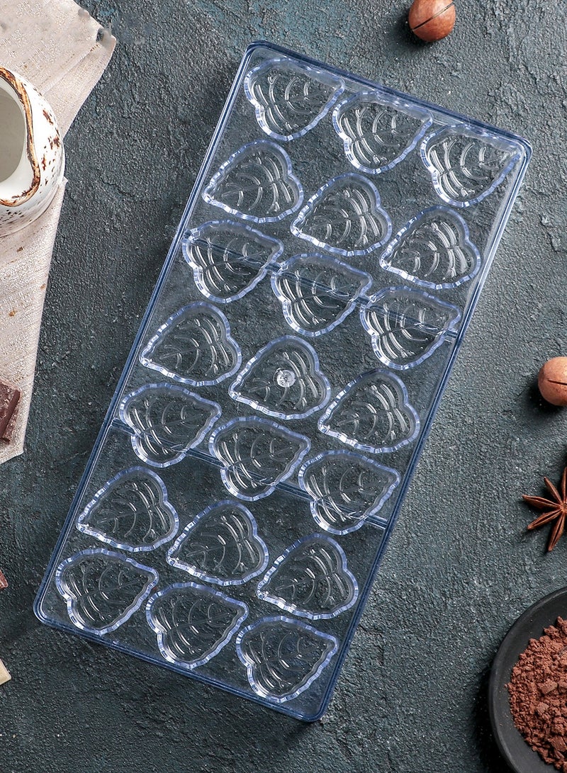 Acrylic Chocolate Mold In The Shape Of A Leaf 27.5 X 13.5 Cm - Image 3