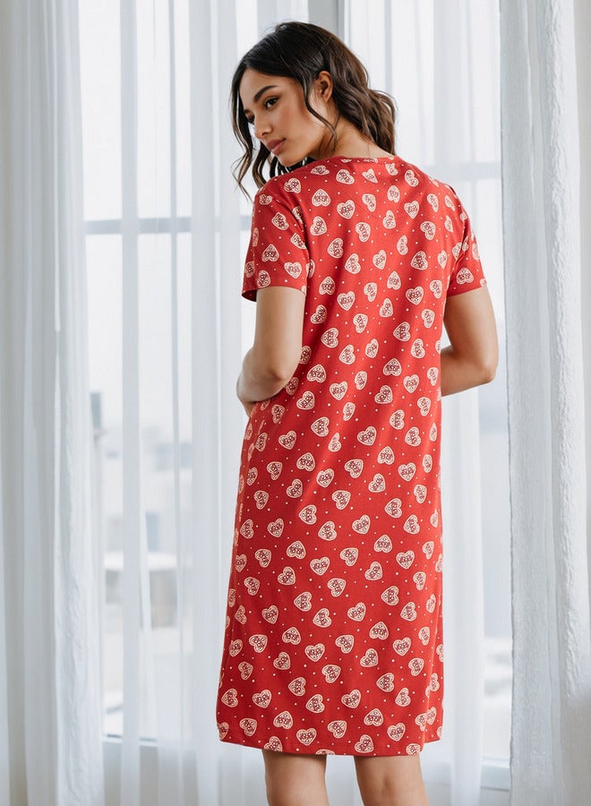 Splash FAV Printed Night Dress - Image 3