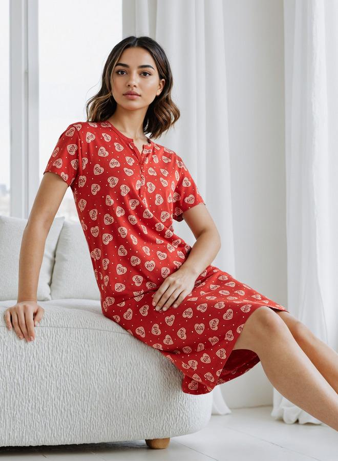 Splash FAV Printed Night Dress - Image 1
