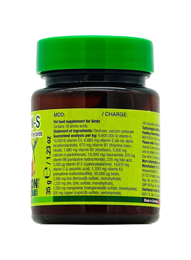 Nekton-S Multi-Vitamin for Birds, 35gm, 1.23 ounce - Image 2
