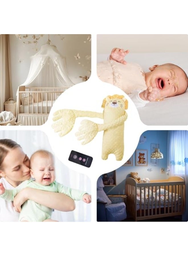 Baby Patting Sleeping Toy - Sleeping Pillow Baby Patting Machine for Sleep,Electric Animal Shape Toddler Toys with Remote Control, Nursery Decor Startle Prevention for Boys Girls - Image 4