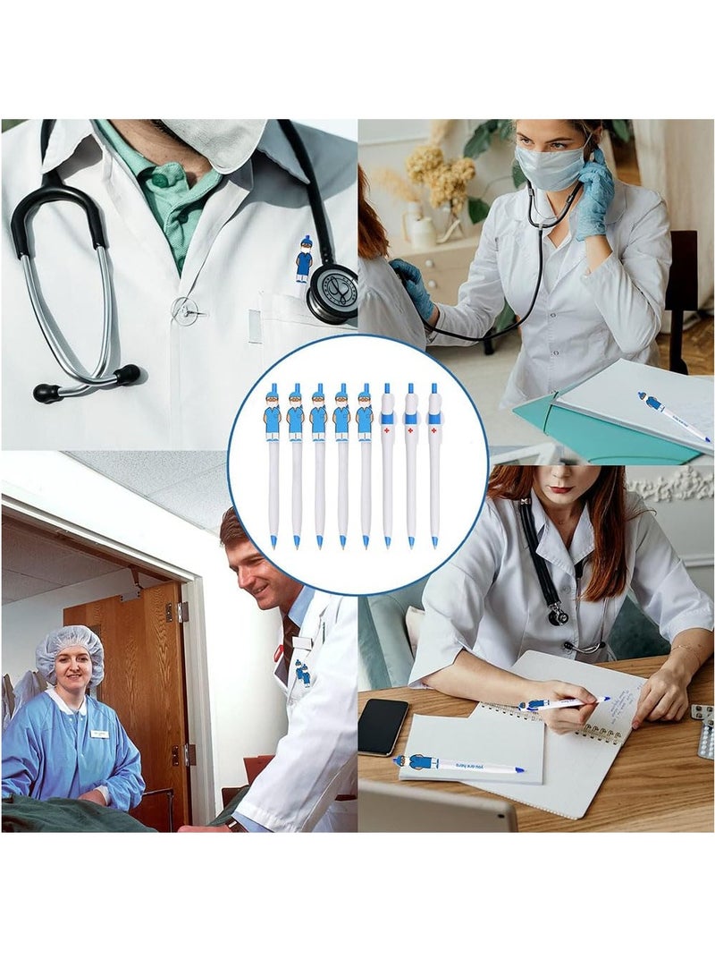 فوميمو أقلام ممرضة لطيفة  اس تمريض ملهمة كهدايا تقدير كرتونية مضحكة مبتكرة حبر جاف لطالبات مدرسة التمريض وهدايا التخرج ومساعدات الرعاية الصحية 18 قطعة أخضر - Image 4