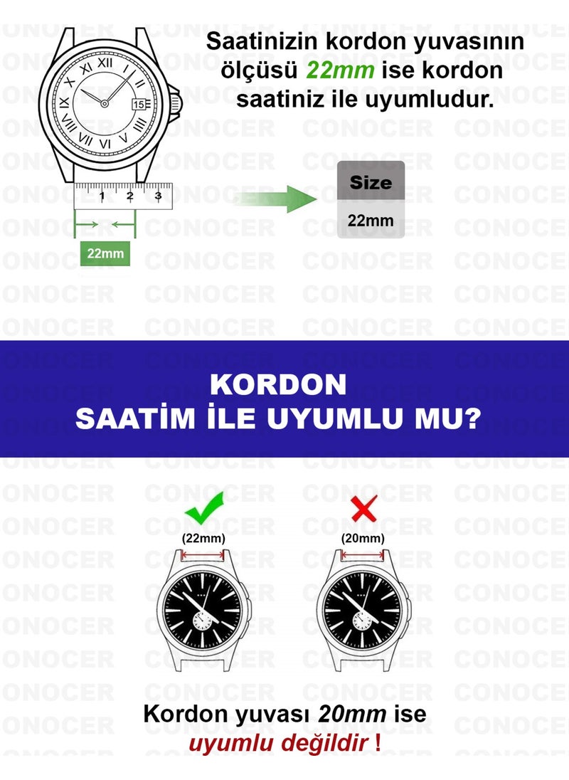 Furenfa - Samsung Gear S3 Frontier-Classic/ Samsung Galaxy Watch 3 (45MM)- Watch 1 (46MM) Patterned Band - Image 1