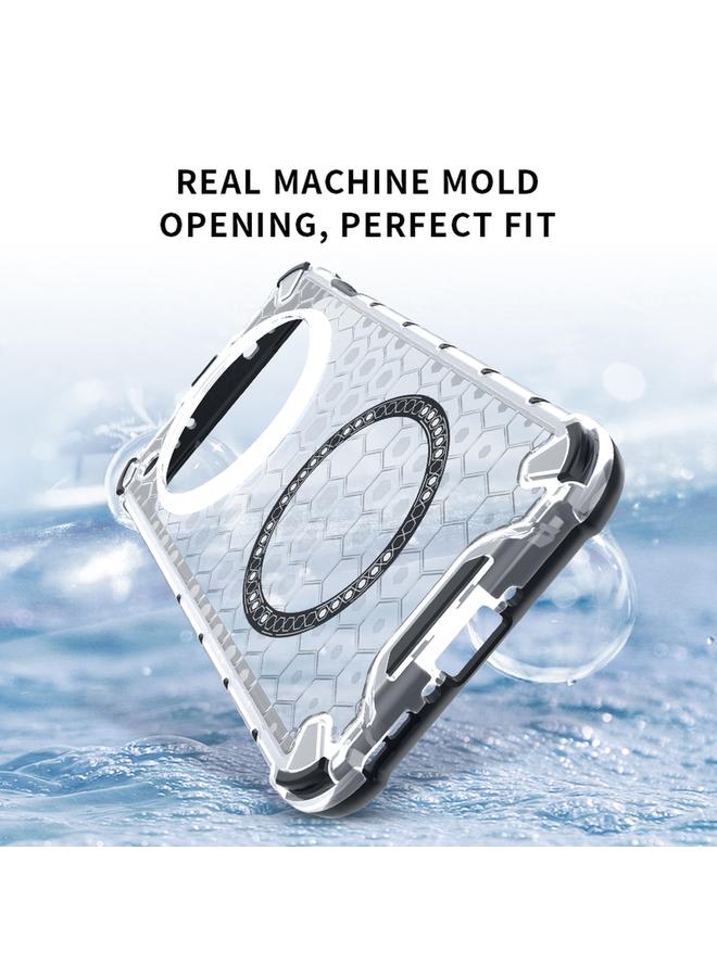 S-TOP Case For OPPO Find X8 5G Honeycomb Magnetic Ring Shockproof Phone Case - Image 5
