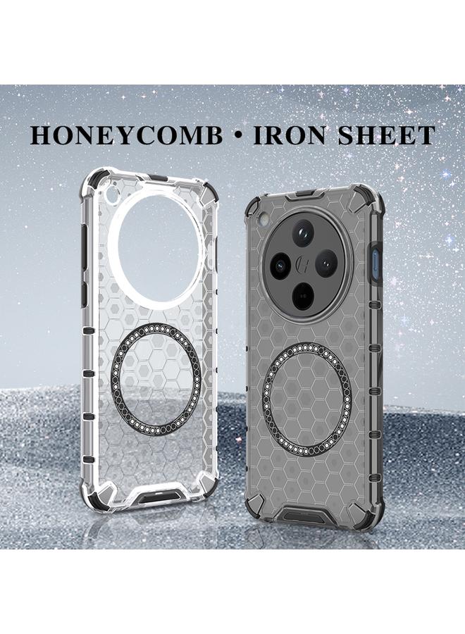 S-TOP Case For OPPO Find X8 5G Honeycomb Magnetic Ring Shockproof Phone Case - Image 2
