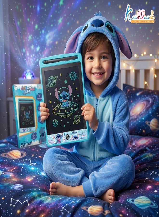 Kriiddaank Stitch Theme LCD Writing Tablet for Kids, 8.5 Inch Electronic Drawing Pad & Magic Slate, Portable Rewritable Doodle Board,Educational Birthday Return Gift for Boys & Girls 3-9 Years, Blue - Image 4