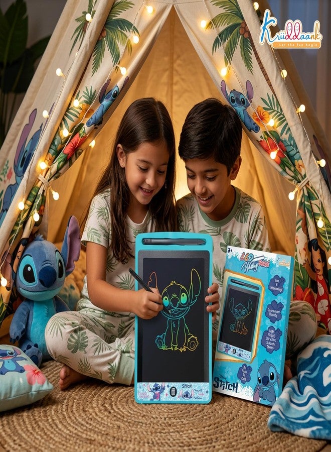 Kriiddaank Stitch Theme LCD Writing Tablet for Kids, 8.5 Inch Electronic Drawing Pad & Magic Slate, Portable Rewritable Doodle Board,Educational Birthday Return Gift for Boys & Girls 3-9 Years, Blue - Image 2