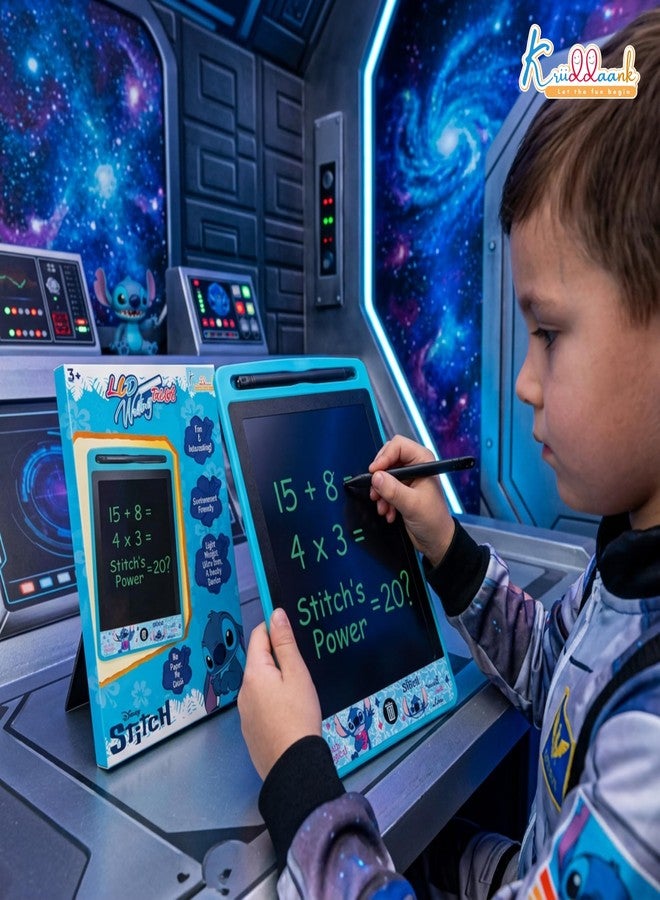 Kriiddaank Stitch Theme LCD Writing Tablet for Kids, 8.5 Inch Electronic Drawing Pad & Magic Slate, Portable Rewritable Doodle Board,Educational Birthday Return Gift for Boys & Girls 3-9 Years, Blue - Image 5
